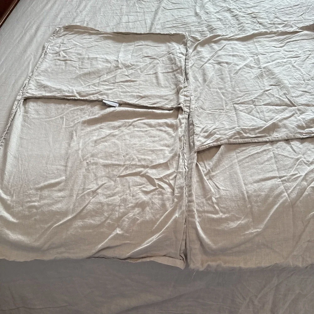 Parachute Duvet Cover Cotton Cashmere Blend Beige KING California Minimalist